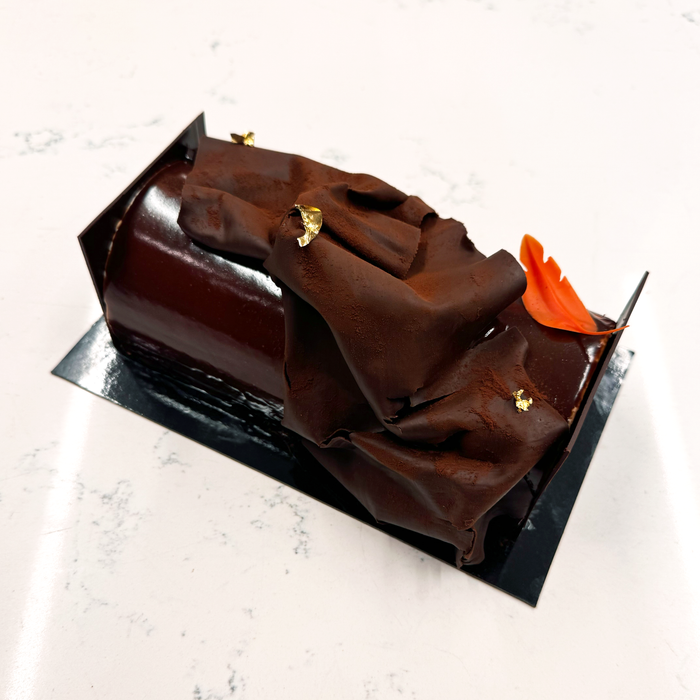 Christmas Yule Log | Chocolate, Crème Brûlée, and Timut Pepper | Limited Edition